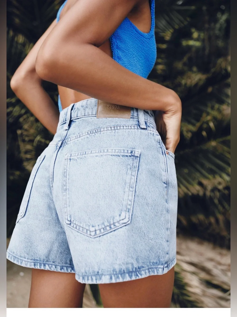 Zara Denim Mom Shorts